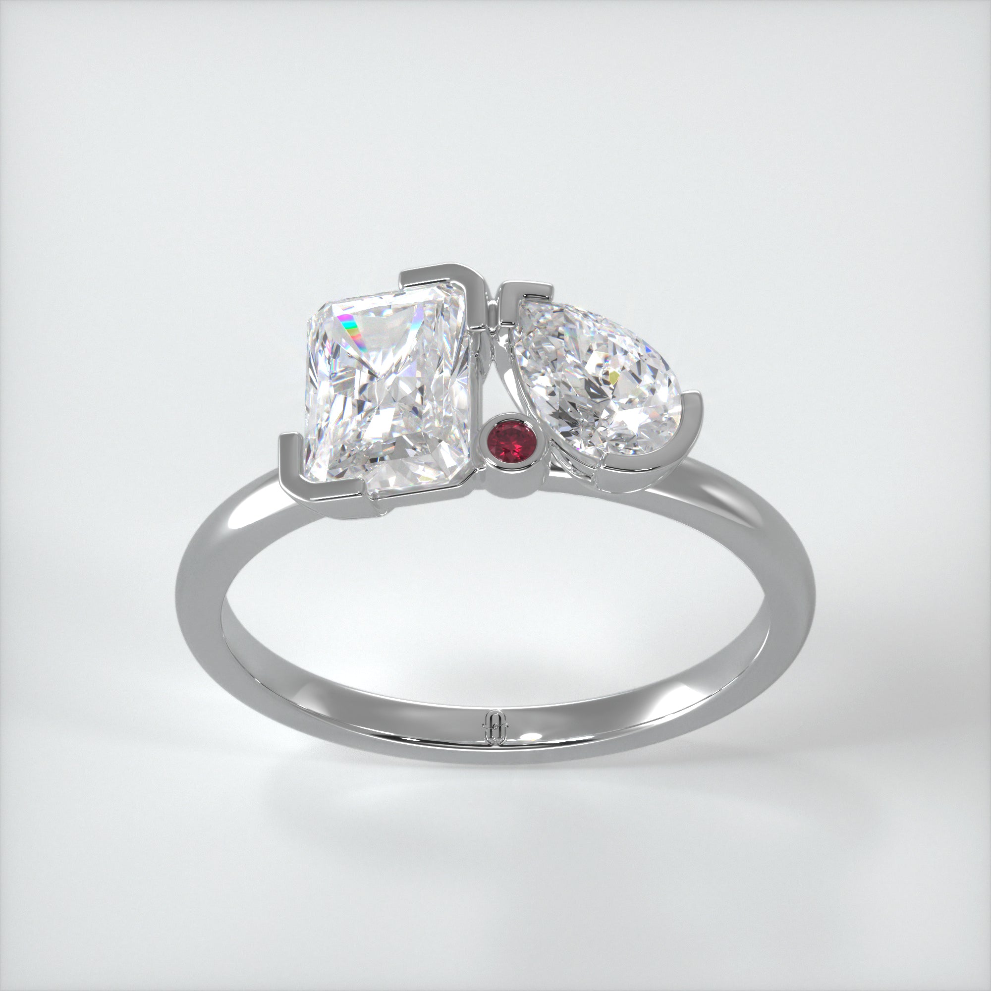 Alexandra Ruby Platinum Diamond & Ruby Kate Ring – Alexandra Elizabeth